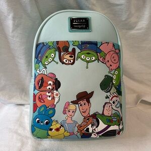 Toy Story 4 Loungefly Disney Pixar bnwt Backpack Forky, woody, buzz lightyear,